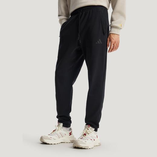 Adidas阿迪达斯男子DOUBLE KNIT JOGGERS 新年款纯棉针织通勤柔软束脚锥形运动裤JL7602 商品图0