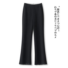 MYX通勤时尚鱼尾裤2026年春季新款显瘦黑色西装裤高腰气质筒喇裤长裤