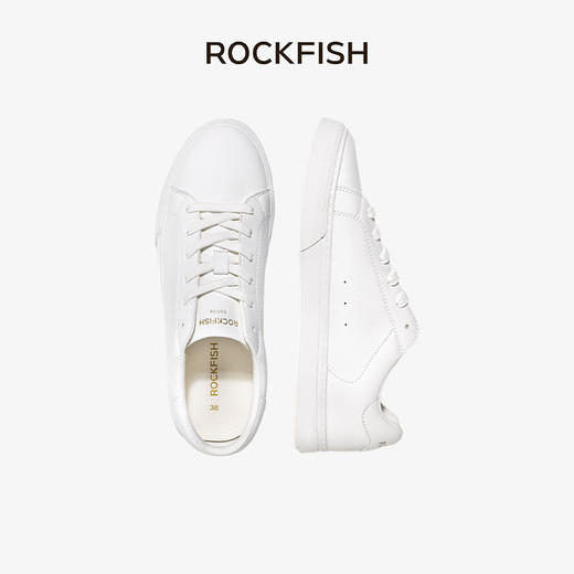Rockfish【天赋一饼】英国775不怕湿皮面云朵软糯平底休闲鞋小白鞋 商品图0