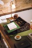 独角鹿西洋古董19世纪日本明治时期出品寄木细工莳绘卷帘写字盒 商品缩略图5