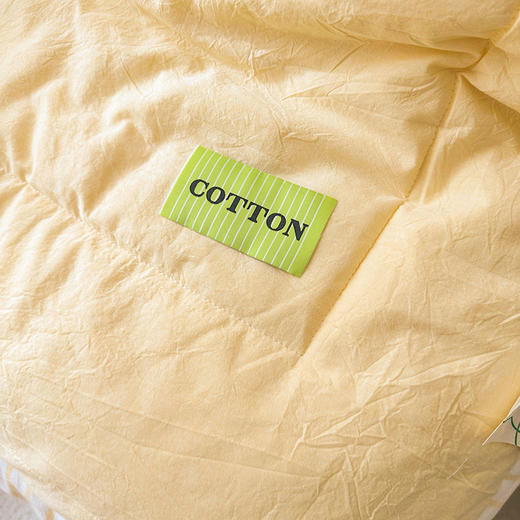 【品牌直发】加倍生活 A类里外全棉纯棉色织水洗棉棉花夏被四件套-果色系列 4色可选 空调被夏凉被 商品图7