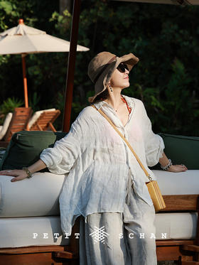 Petit Schan小闪 CLO#1059 The phenomenal 不空 纯亚麻成衣染色特殊水洗三季穿长袖衬衫