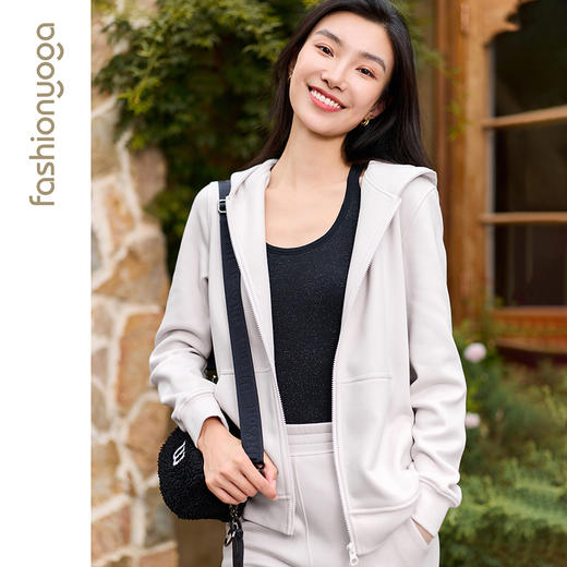 2026春夏F15853宽松连帽拉链外套 商品图4