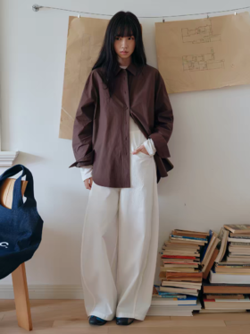 步履不停/6A11299C/多色基础衬衫