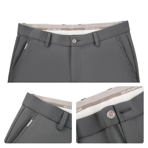 【速干/免烫】柒牌男士26夏上新休闲梭织长裤舒适修身商务裤子 130H71700 商品图3