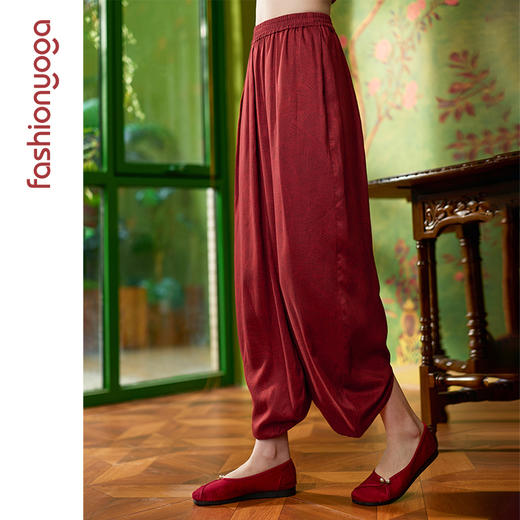 2026春夏FM15963红韵棉麻禅逸裤 商品图6