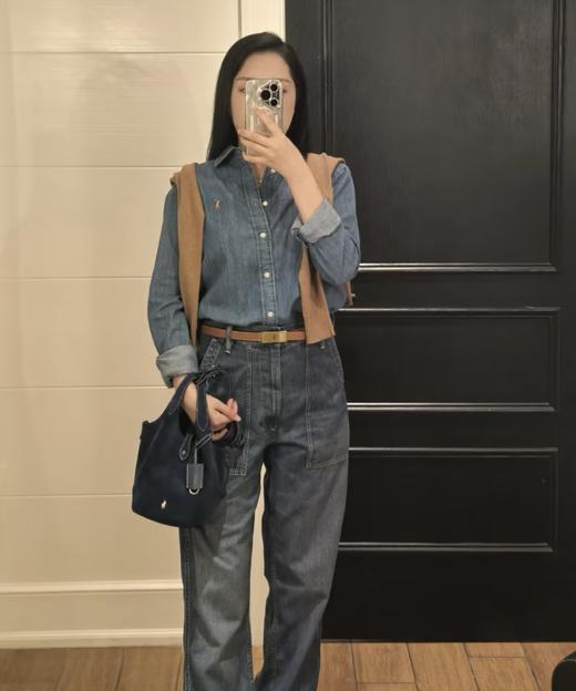 拉夫劳伦RL新款小号麂皮菜篮子包 手拎包斜挎包 SZ 341064 商品图13