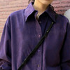 【99特惠】葡萄紫灯芯绒全棉衬衫 | 全棉灯芯绒，手感柔和厚实。显白、高级、百搭，2个尺码，80-140斤都能穿【3-7天发货，周末顺延】 商品缩略图3