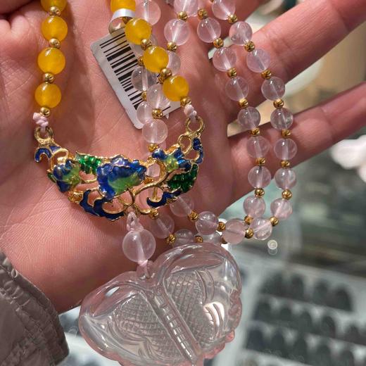 468元/条粉水晶毛衣链 商品图2