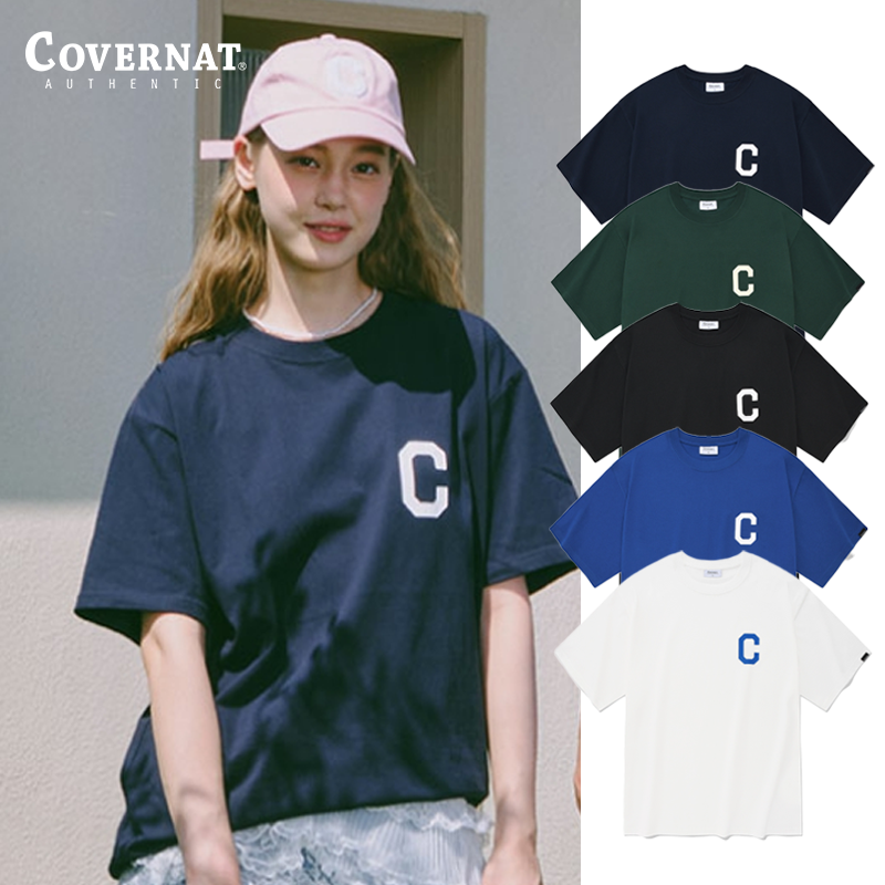 Covernat短袖t恤新品C标志字母休闲上衣CO2302ST12