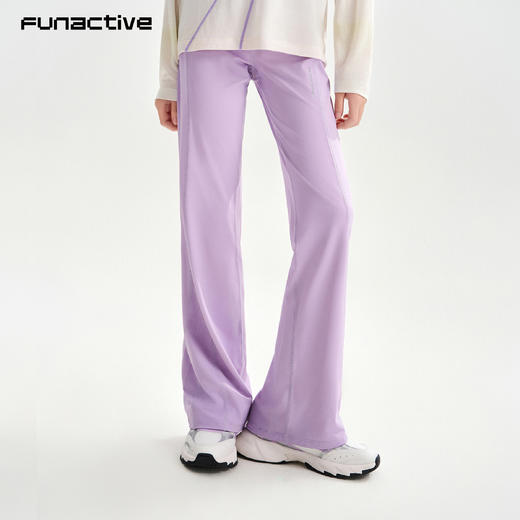 funactive女童运动裤喇叭裤春装儿童长裤舞蹈微喇瑜伽女大童裤子F2GK70123 商品图1