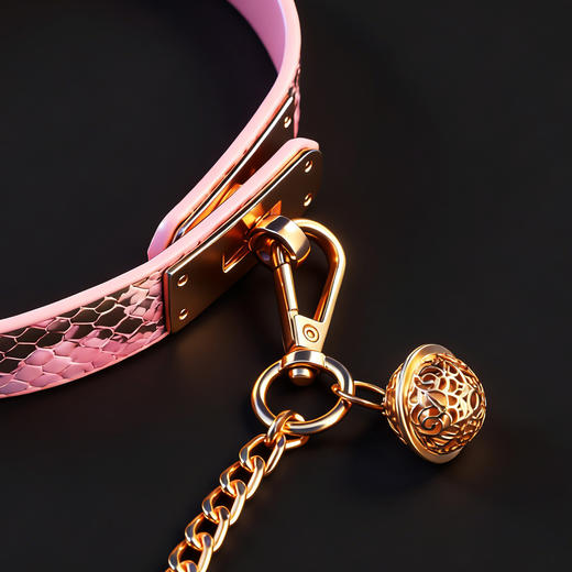 【情趣用品】谜姬 蛇纹项圈sm情趣牵引 商品图4