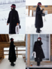 浮生八记/25D285/羊毛插肩袖可立领结构感长款大衣 商品缩略图4