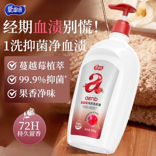 爱恩倍蔓越梅内衣洗衣液500g 商品图0