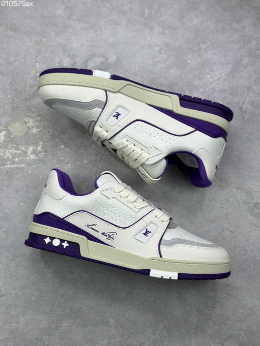 春季特惠💰720 LV 纯原版本 # 驴家 Trainer 低帮休闲板鞋 商品图4