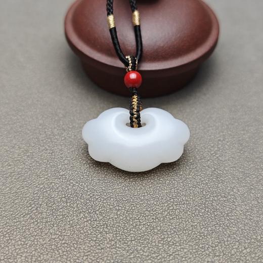 新疆和田玉且末料羊脂玉宝宝锁 228-1 商品图5