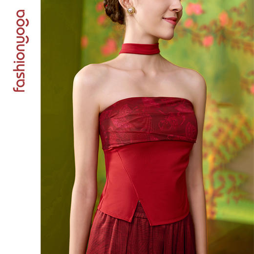 2026春夏FC15257优雅蕾丝拼接抹胸 商品图5