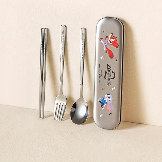 摩登主妇316L不锈钢筷子勺子套装304餐具盒一人用便携餐具收纳盒 商品图0