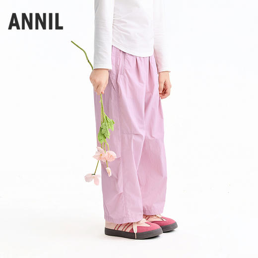 【实体店同款】女童全腰梭织单裤夏季新款安奈儿童装AG626141 商品图2