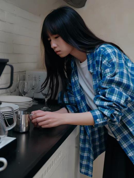 步履不停/6A11300C/色织复古格纹衬衫 商品图4