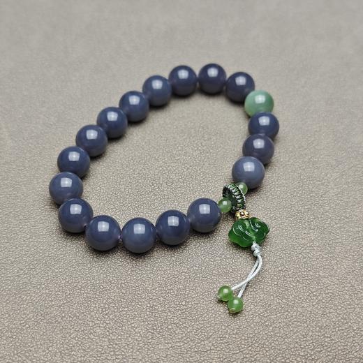 和田玉青海料妖紫雅致祥云国风手串 228-18 商品图1