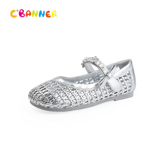 千百度2026春季童鞋高弹透气轻盈包裹公主鞋A26197761 商品图0