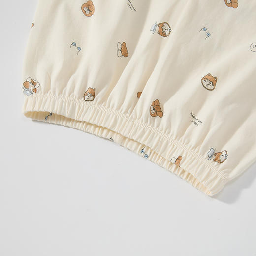 怡比萌宠天地家居短袖圆领套装HY26SUN307咖色调80#-130# 商品图12