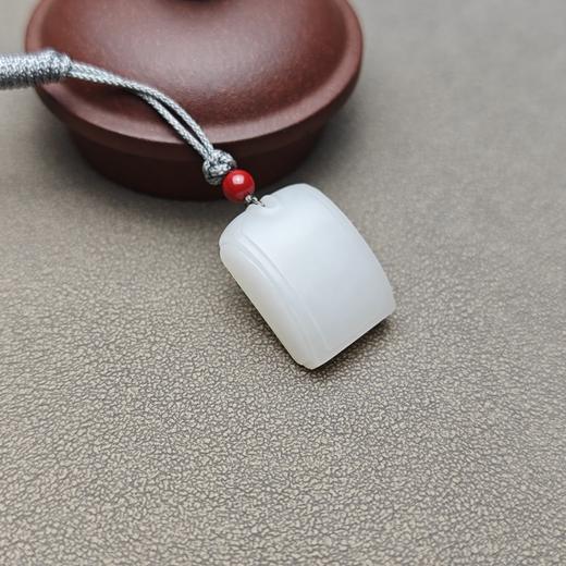 新疆和田玉且末料羊脂玉雅致精美小方牌 228-2 商品图3