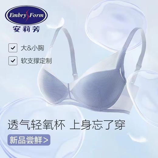 【一口价】3楼安莉芳薄款轻氧杯抗菌3D软支撑文胸小胸舒适大胸显小文胸EBW0543吊牌价599元现价199元 商品图1