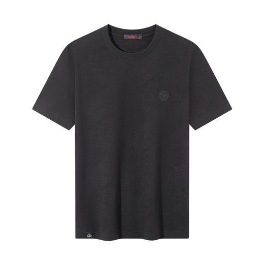 【提花T恤】柒牌男士26夏上新短袖T恤柔软舒适休闲百搭圆领上衣 130T72400 商品图4