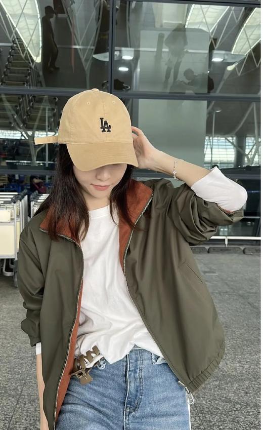 老钱风～花姐等明星同款两面穿针织飞行夹克……轻熟女气质穿搭！！ 商品图1