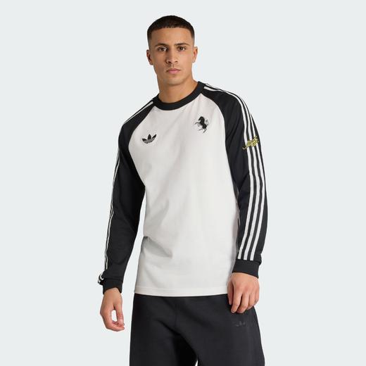 Adidas阿迪达斯JUVENTUS FC T-SHIRT 尤文图斯足球休闲文化修身长袖T恤KB4456 商品图0