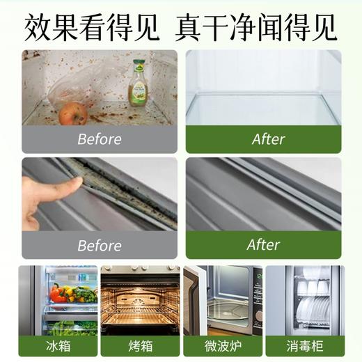 【涤戈 冰箱家电清洁剂】清洁+养护双效合一 抑菌去味 胶条去霉 温和配方 冰箱清洗剂 告别冰箱异味 商品图2