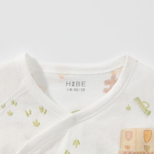 怡比美好农场长袖系带哈衣HY26SUN071白黄色调52#-66# 商品图7