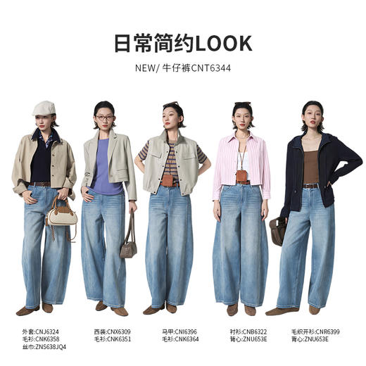 【商场同款】CNT6344 “ 气球裤 ” 小廓形更有范儿 廓形牛仔裤 商品图3