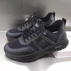 男鞋2026新款春季透气一脚蹬运动鞋男士软底跑步休闲鞋爸爸鞋657321-KD