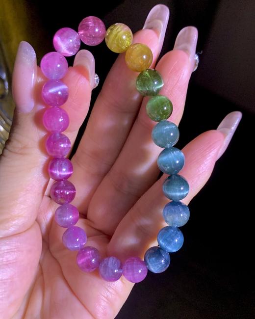 8.2mm单圈猫眼碧玺手串 商品图4