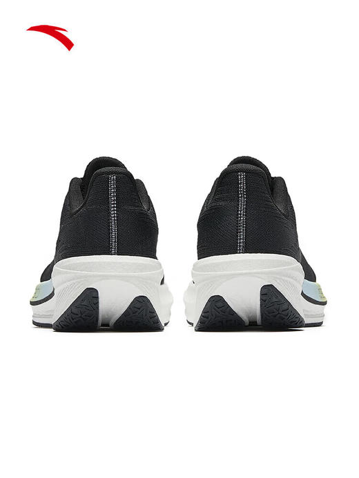 安踏二区心率80丨缓震回弹跑鞋女氮科技跑步鞋女透气运动鞋基础黑/烟墨灰122615555 -4 商品图4