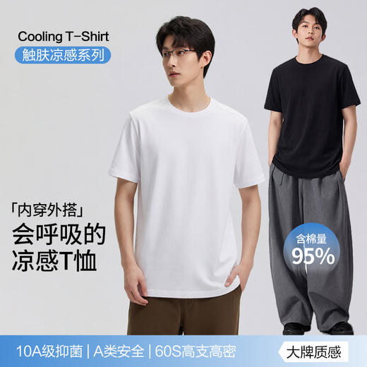 （合作款）长绒棉男士圆领T恤yc0309009 商品图0