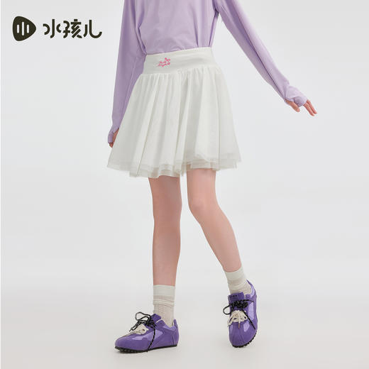水孩儿童装短裙女童2026夏季新款大童甜美网纱蓬蓬裙女孩半身裙 商品图3