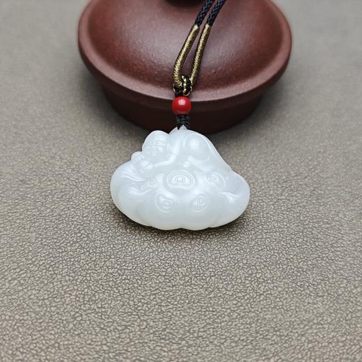 新疆和田玉籽料羊脂玉多子多福 228-10 商品图0