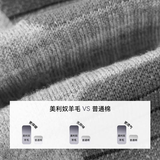 伯希和户外徒步袜男美利奴羊毛春专业登山保暖跑步运动袜子中筒女 商品图1
