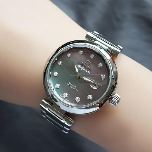 【95新】OMEGA 欧米茄425.30.34.20.57.004天文台认证同轴自动机械机芯日期显示34MM（女款）碟飞系列精钢080226AK08 商品图8