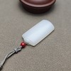 新疆和田玉且末料羊脂玉规整平安牌 228-13 商品缩略图3