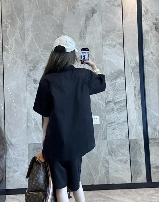 驴家 25ss植绒口袋印花短袖衬衫 男女同款（DY） 商品图7