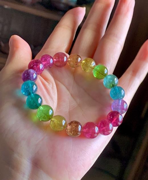 10.5mm单圈彩虹碧玺手串 商品图3
