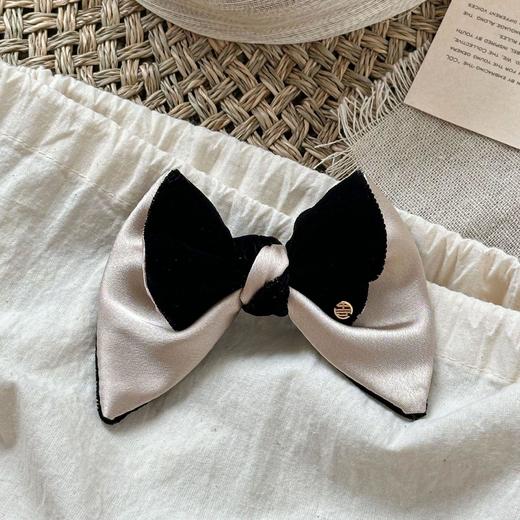 买一送一【宋雨琦同款丝绒蝴蝶结弹簧夹】2026仙女风发夹女高级感半扎抓夹头饰发卡发饰 商品图2