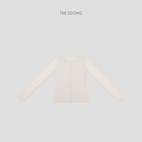 THESOONG|‘粼粼衫’匠心密缝12针银丝混纺弹力圆领长袖打底衫8706