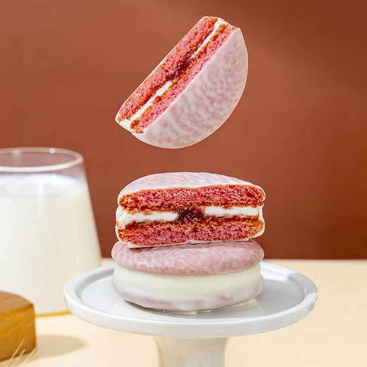 唇动 白巧涂层果酱夹心派230克 商品图3