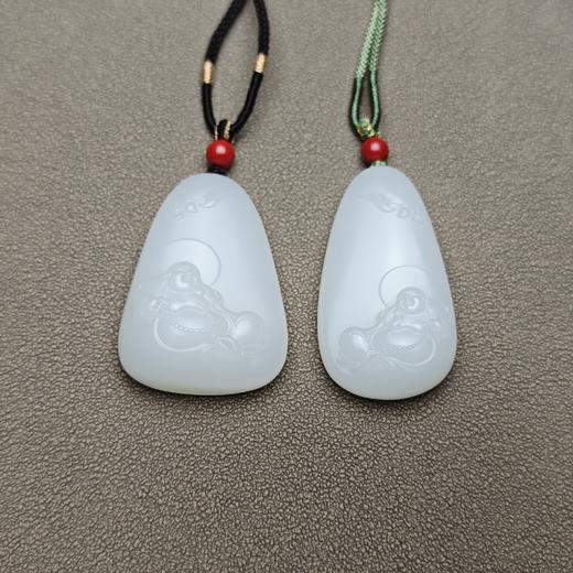 新疆和田玉且末料羊脂玉精品佛牌 228-25 商品图0